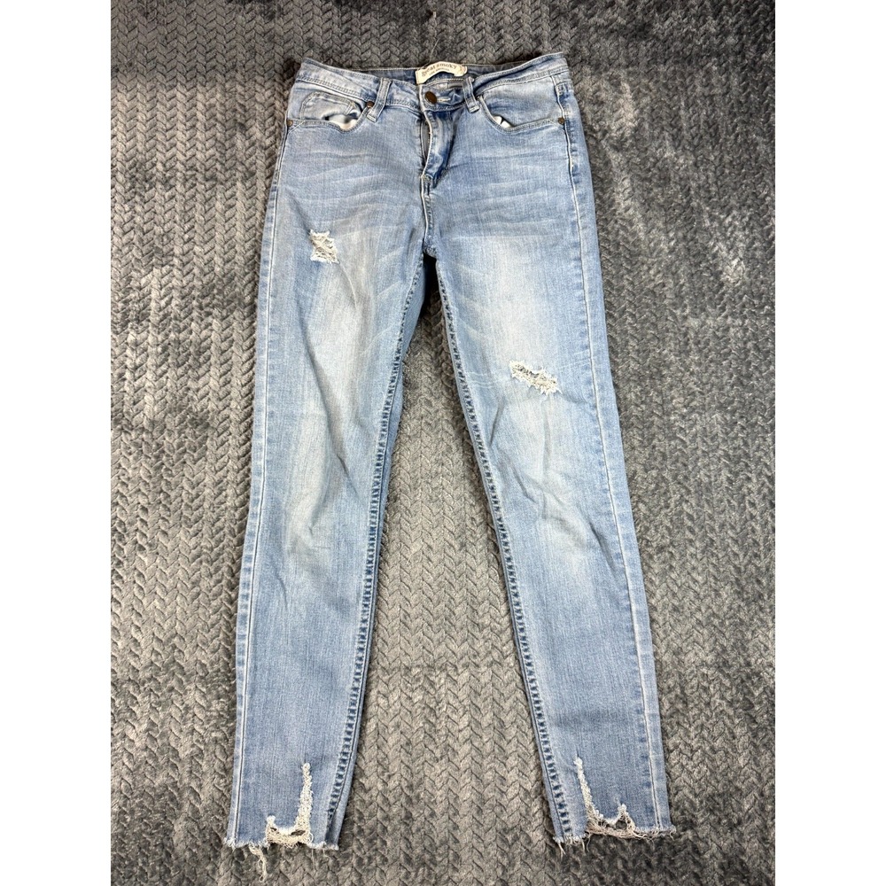 Great Smoky Los‎ Angeles Jeans Womens 5 Blue Denim Stretch Distressed Skinny Leg